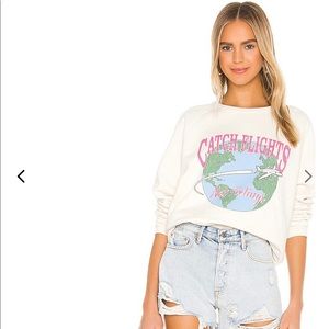 Show me your mumu sweatshirt Catch Flights XS